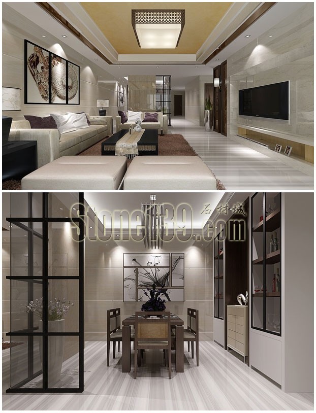 直紋白大理石--給人清爽一夏的室內裝飾石材(圖文)