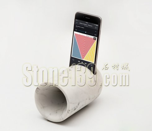 意大利設計師打造的大理石材質的手機音頻放大器2