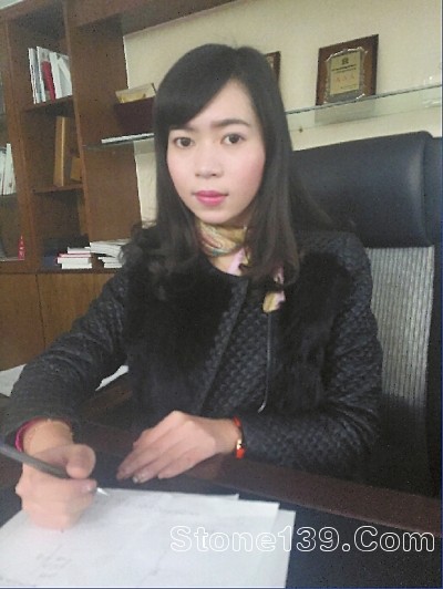 新銳源石業有限公司副總經理李娜雙