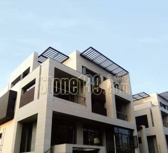 進口大理石沉香米黃酒店別墅外墻裝飾案例欣賞