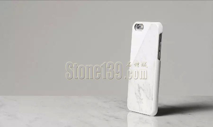 黑白天然石材打造的真正的石材材質手機外殼