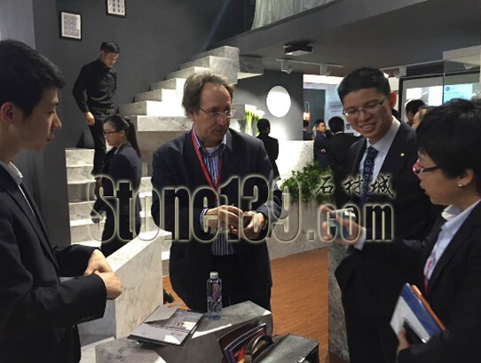 江西雅高礦業2015廈門石材展展廳現場圖片