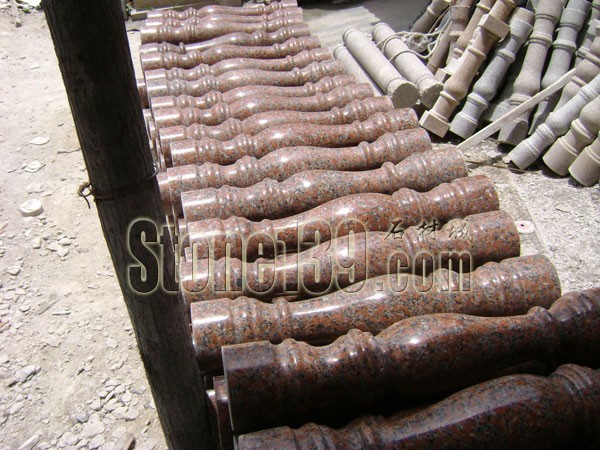 廣和石材花崗巖仿形欄桿產品