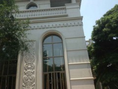 別墅外墻 線條 拼花 浮雕石材供應TH-026