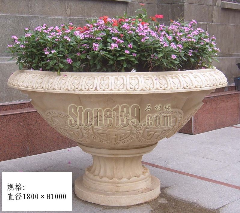 石材花缽花盆的種類及材質分類介紹(圖)