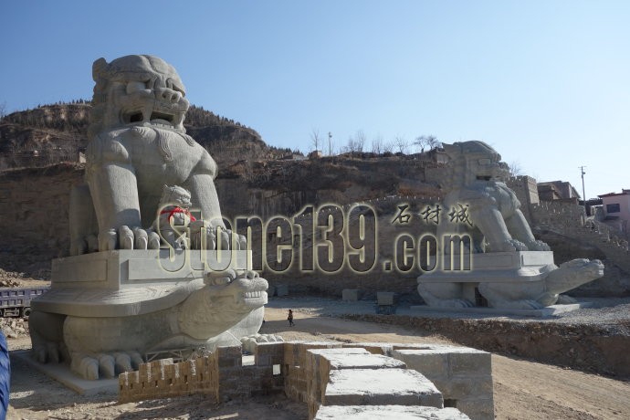 陜西綏德石獅雕刻-中國民間文化的典型體現