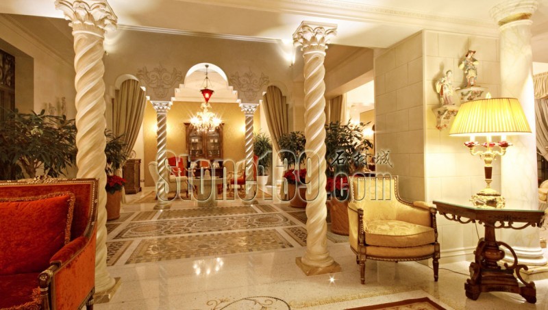 石材柱子裝飾應用案例