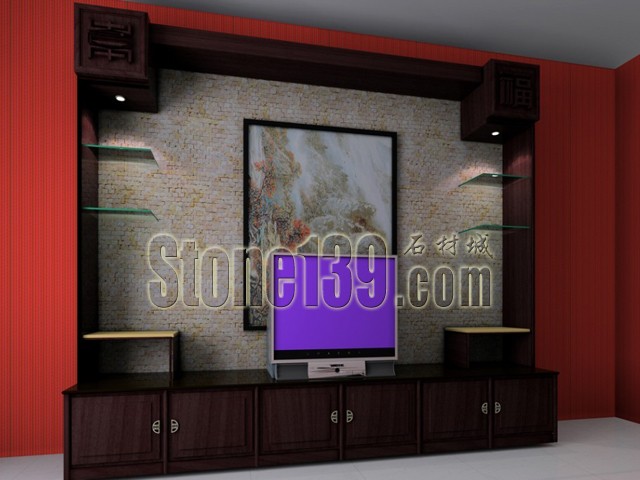 家裝石材馬賽克背景墻應用(客廳電視背景臥室床頭背景)