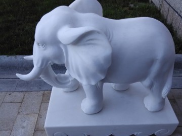 雪花白雕刻，白色大理石異形，白色石頭雕刻