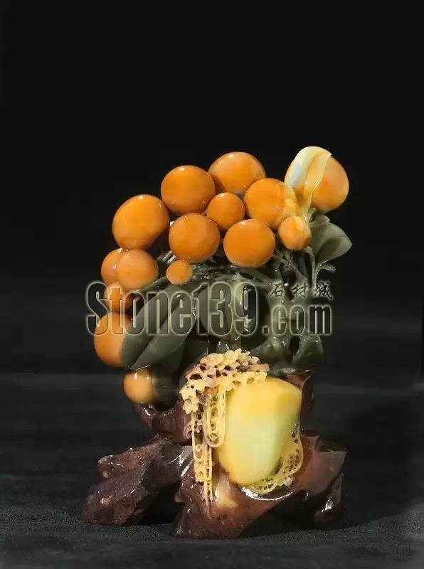 石材雕刻的瓜果蔬菜(精品圖)