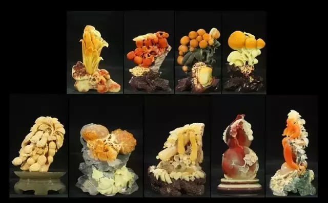 石材雕刻的瓜果蔬菜(精品圖)