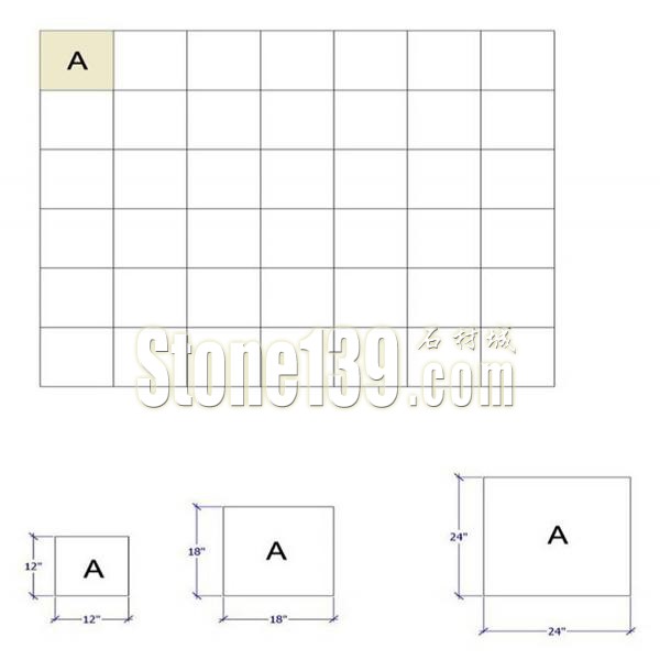 石材薄板鋪地的十四種拼貼方法