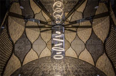 ABC石材藝術館中每一處燈飾,都經過精細挑選