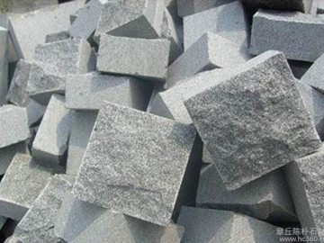 章丘黑路沿石，小方塊，荔枝面