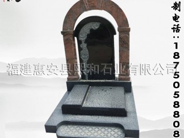 花崗巖墓碑石大量批發(fā) 惠安石雕墓碑加工廠(chǎng)加工定做各種款式