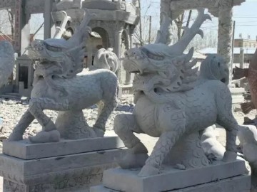 嘉祥鵬飛石業石雕大象麒麟動物石雕