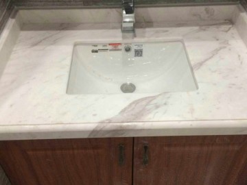 南陽大理石背景墻，吧臺，洗手臺