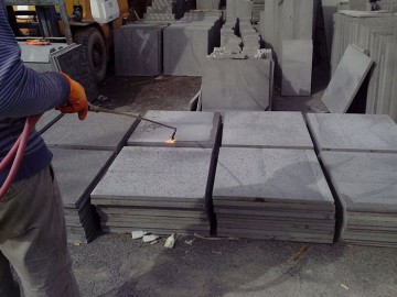 蒙古黑成品規格板火燒面加工