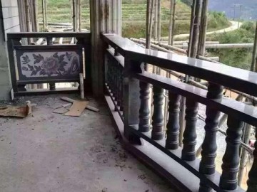 芝麻黑別墅陽臺欄桿護欄裝飾應用