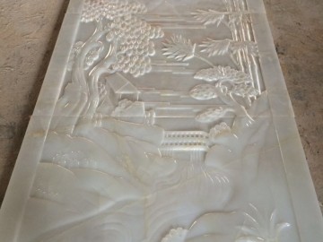 玉石浮雕 滿園春色 TH-002