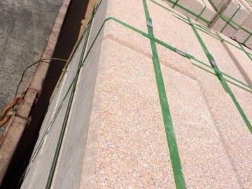 荔枝面規格板材地鋪工程應用 河欄桿