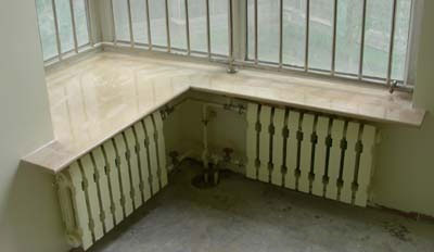 北方室內(nèi)石材窗臺板(帶暖氣罩)