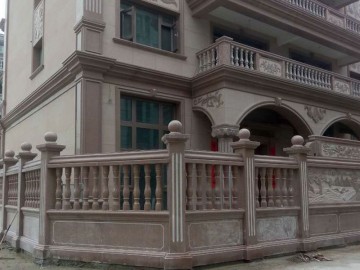 閩南地區別墅石材欄桿裝飾