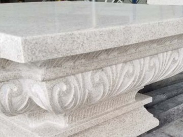 珍珠白柱子應用 異形雕花