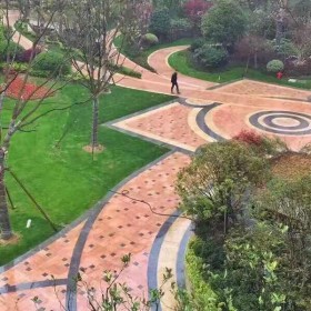 小區園林地鋪 紅色花崗巖