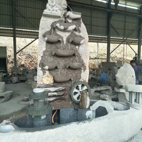 園林石雕  流水魚缸石材雕刻