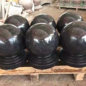 黑色花崗巖圓球 石球批發