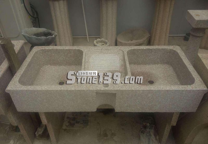 超南石業主營石材欄桿/圓球/桌椅/洗衣池/浮雕/異形線條等石材工藝產品