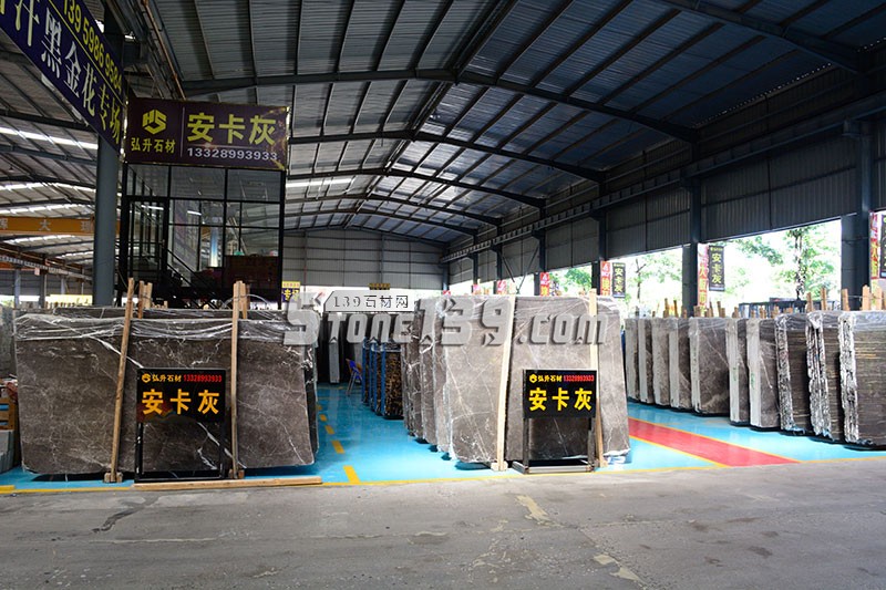 弘升石業主營大理石安卡灰、淺色古堡灰、勞倫絲金