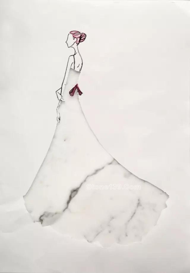 石材姑娘-這樣的裙子給我來一打 大理石紋理的裙子
