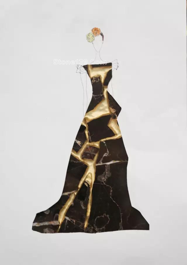 石材姑娘-這樣的裙子給我來一打 大理石紋理的裙子