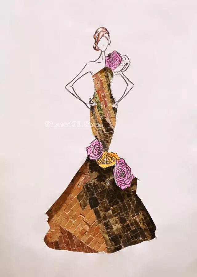 石材姑娘-這樣的裙子給我來一打 大理石紋理的裙子