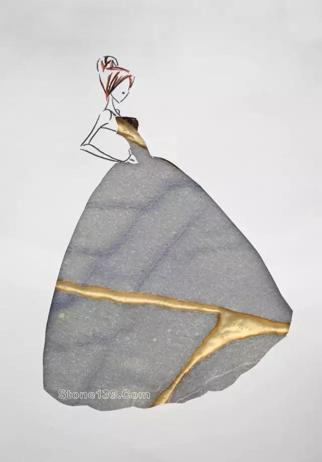 石材姑娘-這樣的裙子給我來一打 大理石紋理的裙子