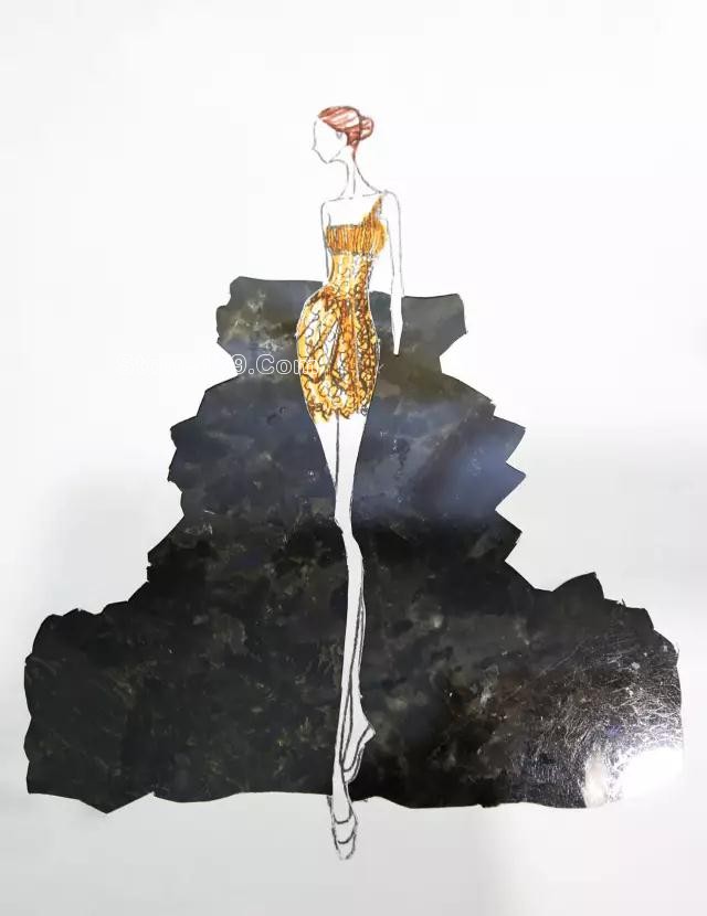 石材姑娘-這樣的裙子給我來一打 大理石紋理的裙子