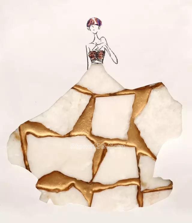 石材姑娘-這樣的裙子給我來一打 大理石紋理的裙子