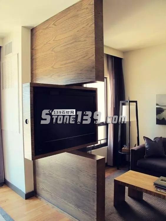電視背景墻裝飾設計 不只一面石材墻壁這么簡單 電視背景墻