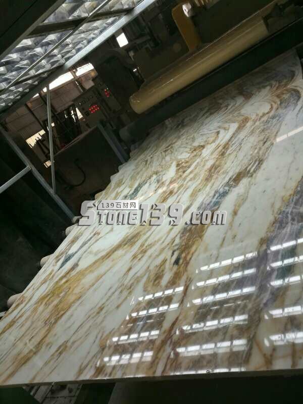 聯盛石業黃金龍大理石背景墻