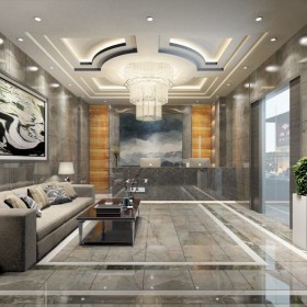 諾曼底灰大理石墻面 地面裝飾案例效果