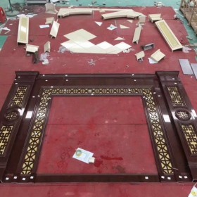 新中式羅馬柱背景墻定制