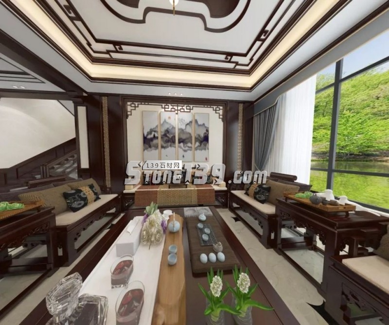 大理石家裝演繹中式意境美