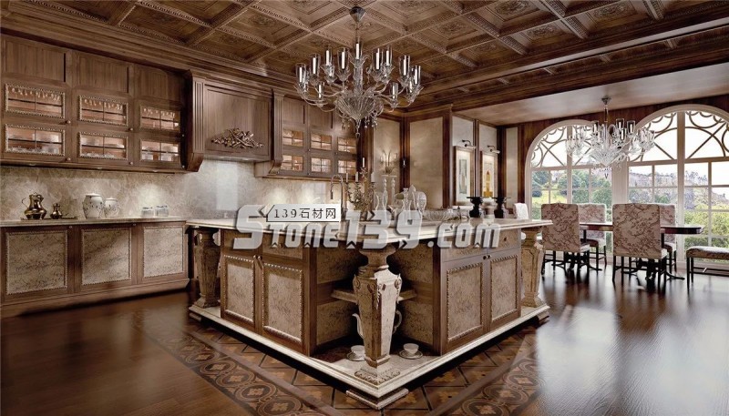 藝術品般的大理石廚房，做飯也可以很享受