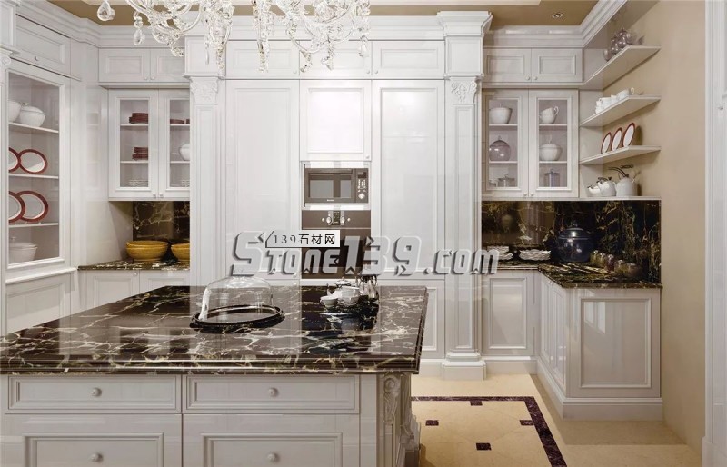 藝術品般的大理石廚房，做飯也可以很享受