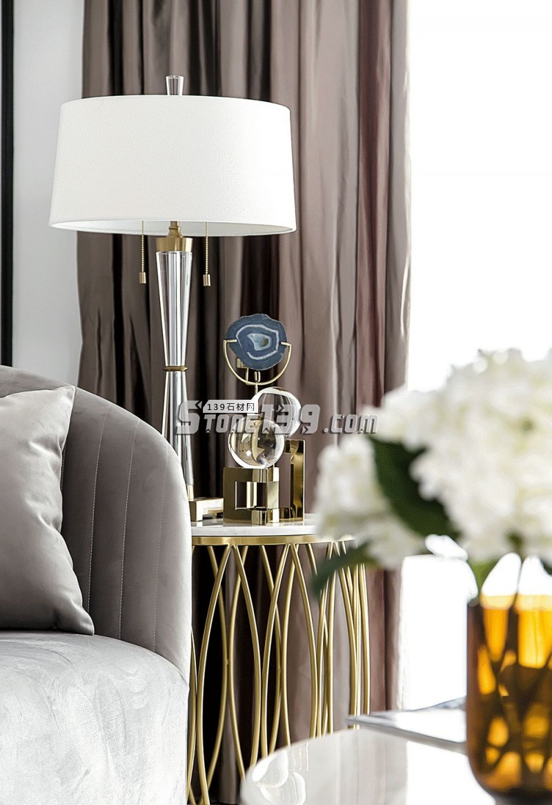 大理石與黃銅打造時尚輕奢主義