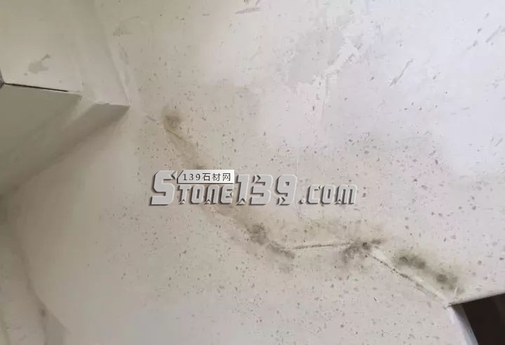 石英石臺面裂縫的修補過程