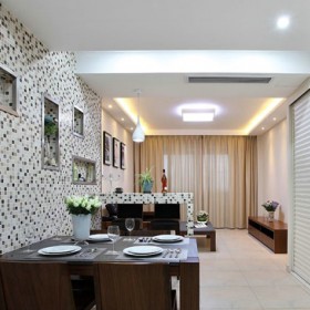 廚房墻面石材馬賽克應用案例