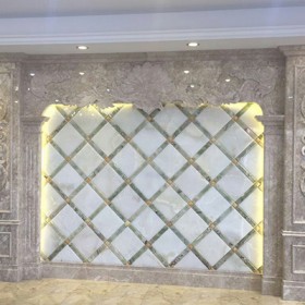 福建內裝大理石羅馬柱背景墻